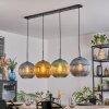 Koyoto Hanglamp, Kogellampje, Hanglamp Blauw, Goud, Groen, 4-lichts