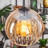 Koyoto Hanglamp, Kogellampje, Hanglamp Amber, Duidelijk, 1-licht