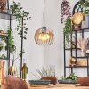 Koyoto Hanglamp, Kogellampje, Hanglamp Amber, Duidelijk, 1-licht
