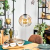 Koyoto Hanglamp, Kogellampje, Hanglamp Amber, Duidelijk, 1-licht