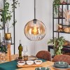 Koyoto Hanglamp, Kogellampje, Hanglamp Amber, Duidelijk, 1-licht