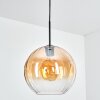 Koyoto Hanglamp, Kogellampje, Hanglamp Amber, Duidelijk, 1-licht