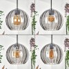 Koyoto Hanglamp, Kogellampje, Hanglamp Rookkleurig, 1-licht
