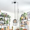 Koyoto Hanglamp, Kogellampje, Hanglamp Rookkleurig, 1-licht