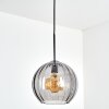Koyoto Hanglamp, Kogellampje, Hanglamp Rookkleurig, 1-licht
