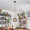 Koyoto Hanglamp, Kogellampje, Hanglamp Rookkleurig, 1-licht