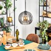Koyoto Hanglamp, Kogellampje, Hanglamp Rookkleurig, 1-licht