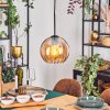 Koyoto Hanglamp, Kogellampje, Hanglamp 20 cm Amber, 1-licht