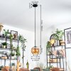 Koyoto Hanglamp, Kogellampje, Hanglamp 20 cm Amber, 1-licht