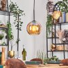 Koyoto Hanglamp, Kogellampje, Hanglamp 20 cm Amber, 1-licht