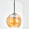 Koyoto Hanglamp, Kogellampje, Hanglamp 20 cm Amber, 1-licht