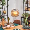 Koyoto Hanglamp, Kogellampje, Hanglamp Amber, 1-licht
