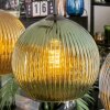 Koyoto Hanglamp, Kogellampje, Hanglamp Blauw, Goud, Groen, Koperkleurig, 4-lichts