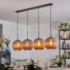 Koyoto Hanglamp, Kogellampje, Hanglamp Koperkleurig, 4-lichts