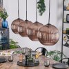 Koyoto Hanglamp, Kogellampje, Hanglamp Koperkleurig, 4-lichts