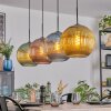 Koyoto Hanglamp, Kogellampje, Hanglamp Blauw, Goud, Groen, Koperkleurig, 4-lichts