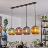 Koyoto Hanglamp, Kogellampje, Hanglamp Blauw, Goud, Groen, Koperkleurig, 4-lichts
