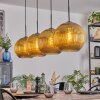 Koyoto Hanglamp, Kogellampje, Hanglamp Goud, 4-lichts