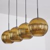 Koyoto Hanglamp, Kogellampje, Hanglamp Goud, 4-lichts