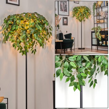 Kallax Staande lamp Zwart, 3-lichts