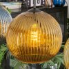 Koyoto Hanglamp, Kogellampje, Hanglamp Blauw, Goud, Groen, 4-lichts