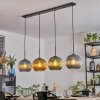 Koyoto Hanglamp, Kogellampje, Hanglamp Blauw, Goud, Groen, 4-lichts