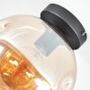 Ripoll Plafondlamp, Kogellampje Amber, 1-licht