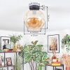 Ripoll Plafondlamp, Kogellampje Amber, 1-licht