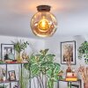 Ripoll Plafondlamp, Kogellampje Amber, 1-licht