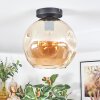 Ripoll Plafondlamp, Kogellampje Amber, 1-licht