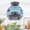 Ripoll Plafondlamp, Kogellampje Blauw, 1-licht