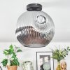 Ripoll Plafondlamp, Kogellampje Rookkleurig, 1-licht