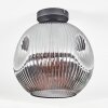 Ripoll Plafondlamp, Kogellampje Rookkleurig, 1-licht