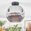 Ripoll Plafondlamp, Kogellampje Rookkleurig, 1-licht