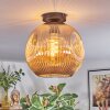 Ripoll Plafondlamp, Kogellampje Amber, 1-licht