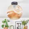 Ripoll Plafondlamp, Kogellampje Amber, 1-licht
