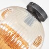 Ripoll Plafondlamp, Kogellampje Amber, 1-licht