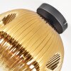 Ripoll Plafondlamp, Kogellampje Goud, Duidelijk, 1-licht