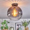 Koyoto Plafondlamp, Kogellampje 30 cm Duidelijk, Rookkleurig, 1-licht
