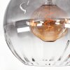 Koyoto Plafondlamp, Kogellampje 30 cm Duidelijk, Rookkleurig, 1-licht