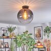 Koyoto Plafondlamp, Kogellampje 30 cm Duidelijk, Rookkleurig, 1-licht