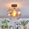 Koyoto Plafondlamp, Kogellampje 30 cm Amber, Duidelijk, 1-licht