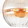 Koyoto Plafondlamp, Kogellampje 30 cm Amber, Duidelijk, 1-licht