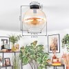 Koyoto Plafondlamp, Kogellampje 30 cm Amber, Duidelijk, 1-licht
