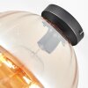 Koyoto Plafondlamp, Kogellampje 30 cm Amber, Duidelijk, 1-licht