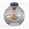 Koyoto Plafondlamp, Kogellampje 30 cm Rookkleurig, 1-licht