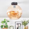 Koyoto Plafondlamp, Kogellampje 30 cm Amber, 1-licht