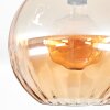 Koyoto Plafondlamp, Kogellampje 30 cm Amber, 1-licht