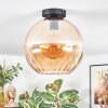 Koyoto Plafondlamp, Kogellampje 30 cm Amber, 1-licht