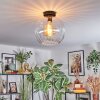 Koyoto Plafondlamp, Kogellampje 30 cm Duidelijk, 1-licht